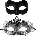 Couple Masquerade Mask Set Masquerade Mask for Women Black Costume Mask Cosplay Party Masquerade Ball