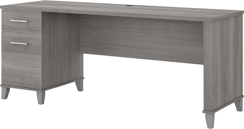 Bush Furniture Somerset 72W Office Desk with Drawers in Maple Cross
