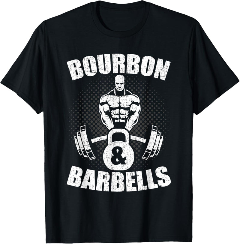 Bourbon Barbells Fitness Bodybuilding Weightlifting Workout T-Shirt