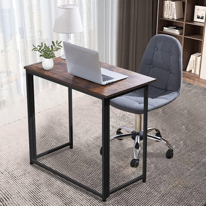 Folding Table Computer Desk Folding Multifunction Desk Portable Desks for Home Office,Camping, Workstation Study Desk for Home Office (Rustic Brown)