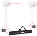 EMART Backdrop Stand 10X7.8Ft(Wxh) Photo Studio Adjustable Background Stand Support Kit with 2 Crossbars, 6 Backdrop Clamps,2 Sandbags and Carrying Bag for Parties Events Decoration