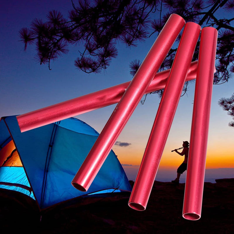 Aluminium Alloy Tent Pole Repair Tube Camping Accessories 7.9-8.5Mm 4Pcs Suit for Outdoor Activities