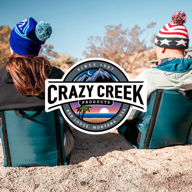 Crazy Creek the Chair for Camping, Backpacking & More, High Density Foam Cushion, 250 LBS Weight Capacity, Adjustable Straps, Water-Resistant