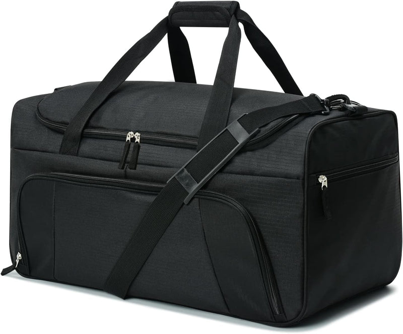 55L Sports Duffle Bags Large Gym Duffel Bag Workout Bag for Men - Black