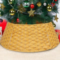 Christmas Tree Collar, Christmas Tree Ring, 27'' Handmade Tree Collar for Artificial Trees, Rattan Tree Stand Base Cover, Woven Wicker Christmas Tree Skirt, Brown