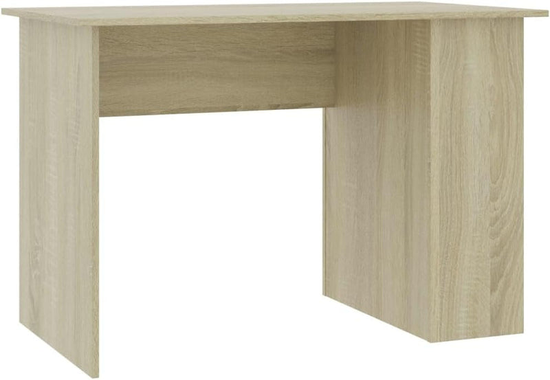 Desk Sonoma Oak 43.3"X23.6"X28.7" Engineered Wood, Office Desks & Workstations, Study Desk, Dressing Table, Desk Table for Study, Bedroom, Office