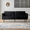 Cpintltr 74" Loveseat-Sofa, Samtcouch, umwandelbares Schlafsofa, Futon-Schlafsofa mit konischen Metallbeinen, gepolsterte Fouches-Sitzmöbel für Wohnzimmer, Apartment, Lounge