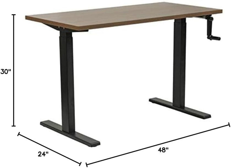 American Furniture Classics 23000 Adjustable Height Desk, Danish Walnut