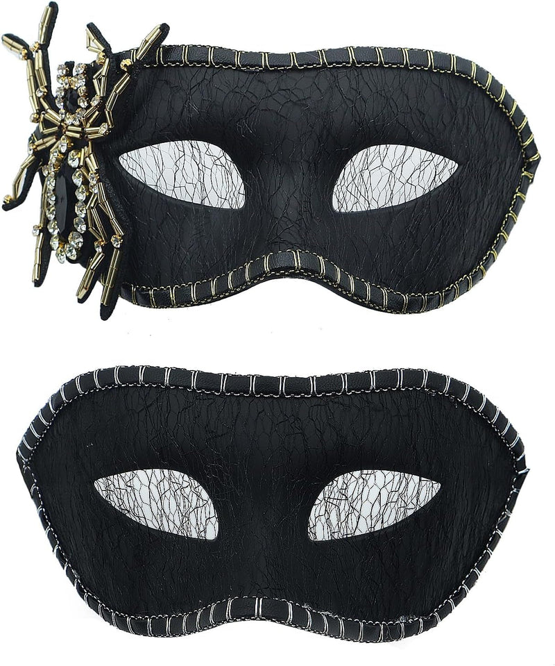 Couple Masquerade Mask for Women Men Shiny Venetian Mask Halloween Mask for Party Prom Ball Costume Mask