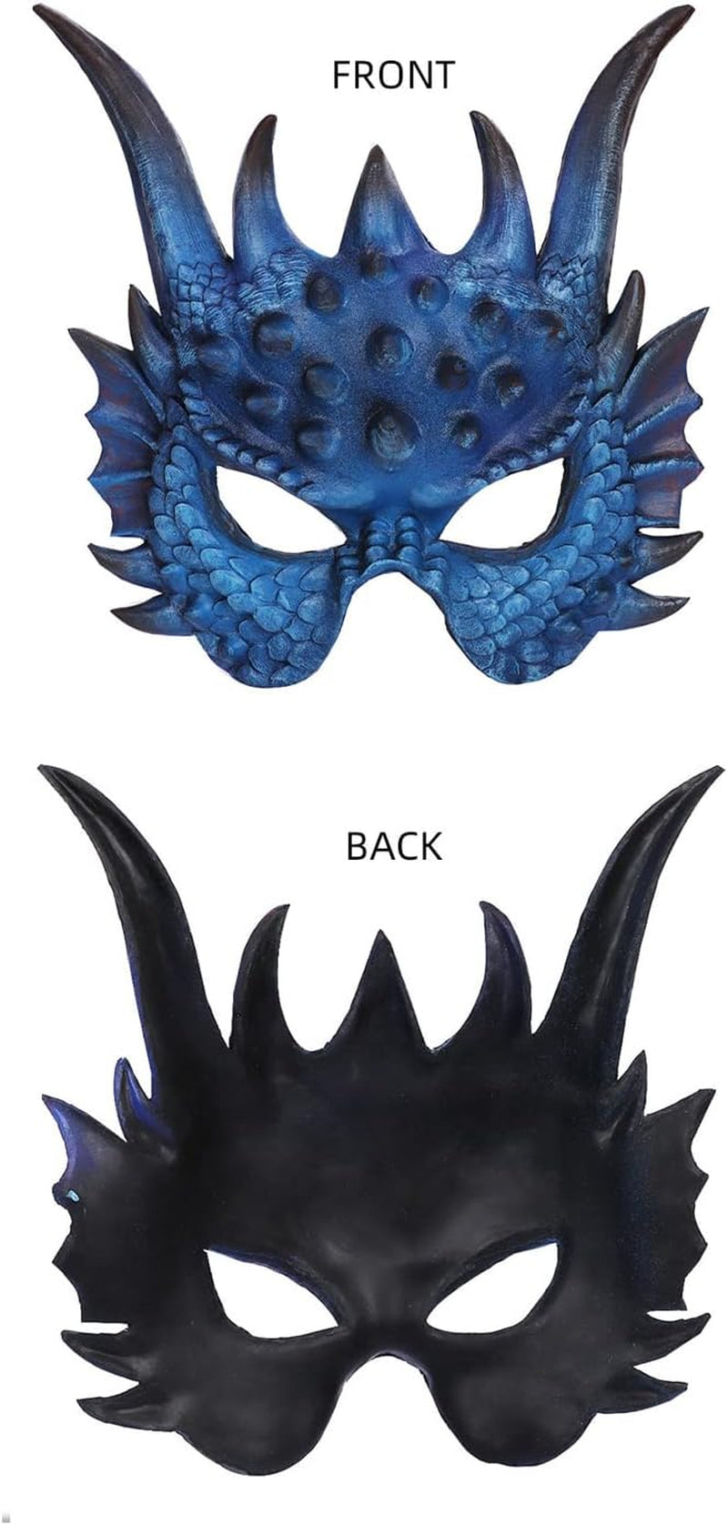 Dragon Mask Halloween Masquerade Foam Mask Half Face Mask for Cosplay Costume