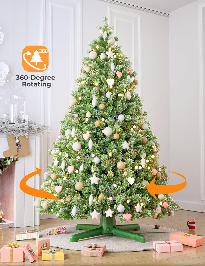 Dg-Direct (2024 Upgrade) Rotating Christmas Tree Stand with Remote Control, Stable 360 Revolving Tree Base Stand, up to 7.5Ft 90Lb. Adjustable Christmas Tree Holder for Xmas Tree, Artificial Tree