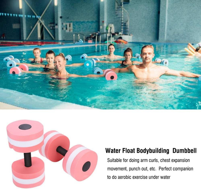 Dilwe Fitness Dumbbell, 1 Pair Foam Heavy Resistance Barbells Pool Barbell Float Aqua Exercises Equipment for Water Aerobics Bodybuilding Training Fitness Yoga