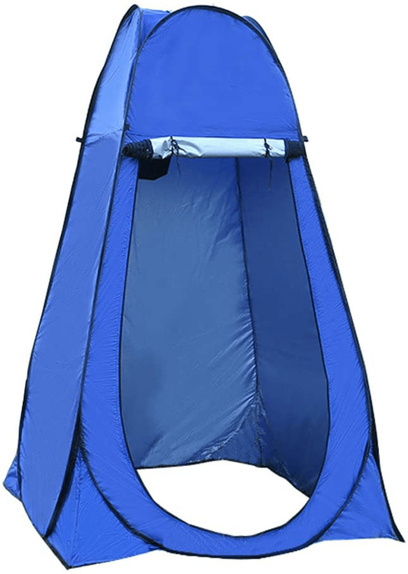 6 FT Portable Changing Tent Camping Shower Tent Privacy Shelter Toilet Dressing Fishing Bathing Storage Room for Outdoor Beach Park Sporting Goods > Outdoor Recreation > Camping & Hiking > Portable Toilets & Showers HI SUYI blue  