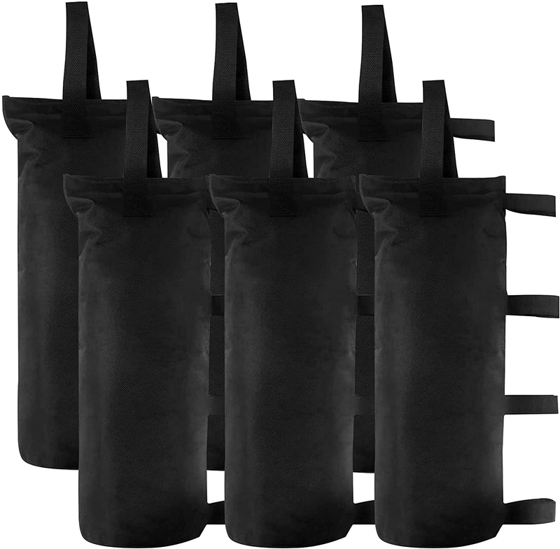 6-Pack Black Canopy Sandbags Weight Bags, Outdoor Pop Up Canopy Tent Gazebo Weight Sand Bag Anchor Kit, Sand Bags Without Sand Home & Garden > Lawn & Garden > Outdoor Living > Outdoor Structures > Canopies & Gazebos venrey 4-Pack Black  