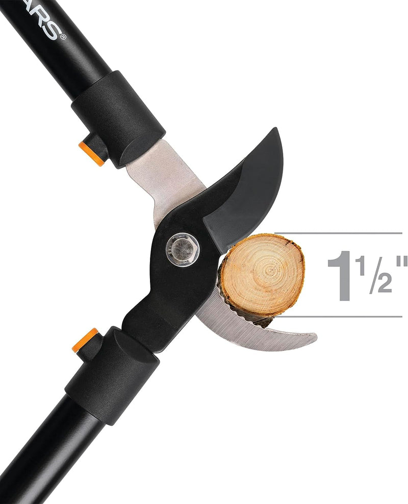 Fiskars 28" Loppers for Tree Trimming, Heavy Duty, Rust-Resistant Sharp Bypass Steel Blade Loppers, Branch Cutter up to 1.5" Diameter Cut Capacity, Shock-Absorbing Handle, Garden Tools