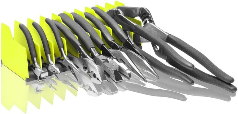 Ernst Manufacturing 5501 Plier Pro Premium No-Slip Plier Organizer: Toolbox Organization Solution in Vibrant Green for Pliers, Cutters, Slip Joint Pliers