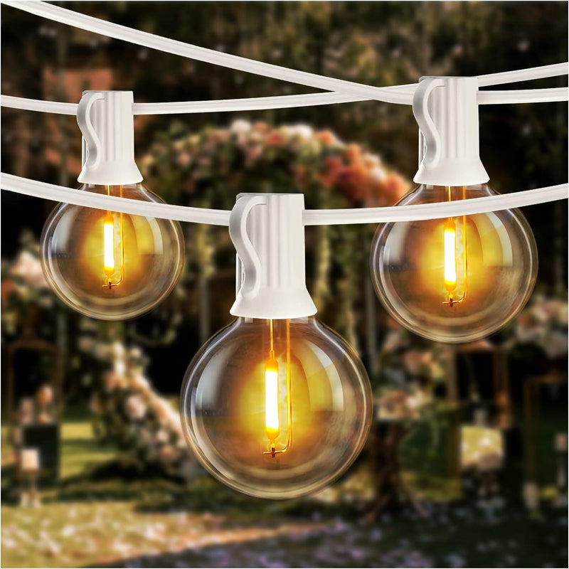 DAYBETTER 200FT Outdoor String Lights Waterproof, G40 Globe Led Patio Luces with Edison Vintage Bulbs, Connectable Outdoor Decor for Yard Porch Bistro