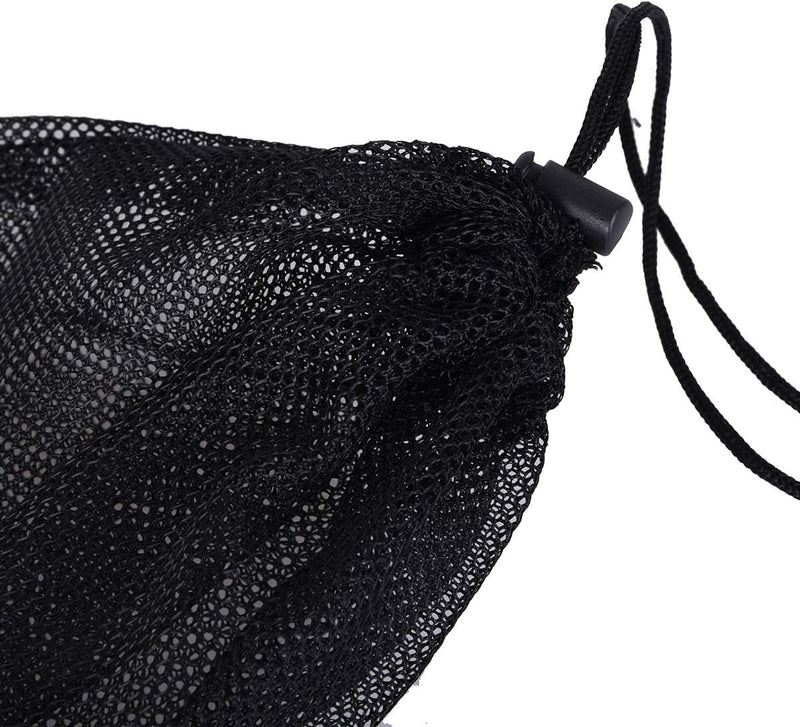 5Pcs Nylon Mesh Drawstring Bag Sports Equipment Bag Outdoor L