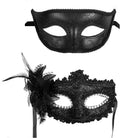 Couple Masquerade Mask Set Masquerade Mask for Women Black Costume Mask Cosplay Party Masquerade Ball