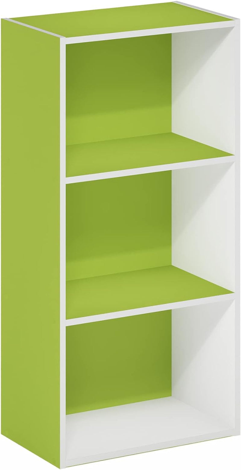 Furinno Luder 3-Tier Open Shelf Bookcase, White