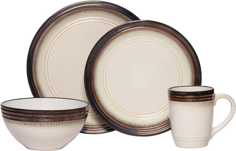 Gourmet Basic by Mikasa Verona 16-Piece Dinnerware Set, Service for 4