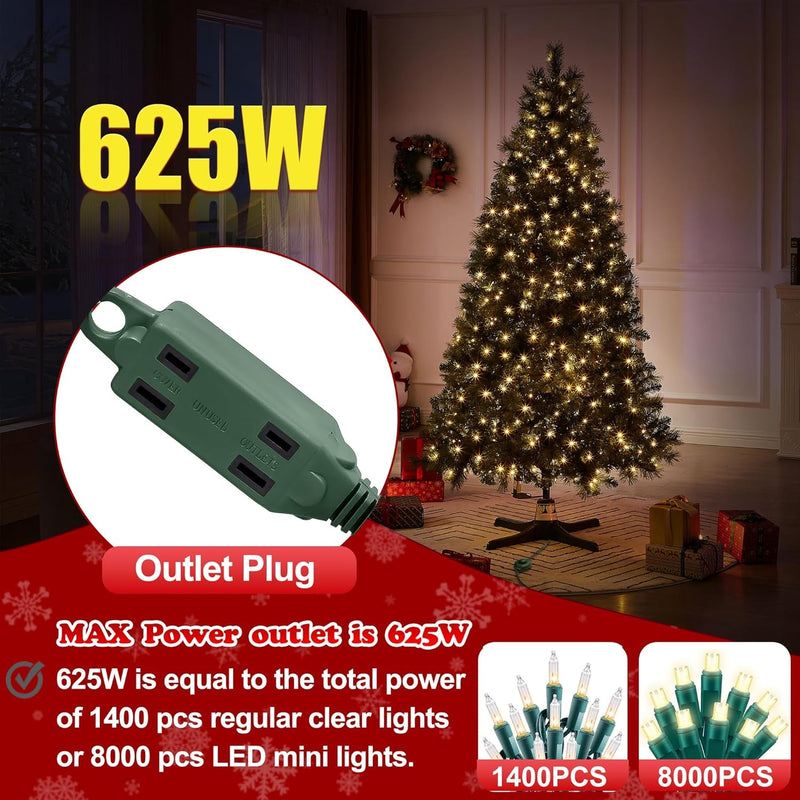 GREATDAY Electric 360-Degree Rotating Tree Stand with Foot Switch,Up to 7.5Ft and 80 Pounds Artificial Tree,With 3 Settings Trunk Diameter