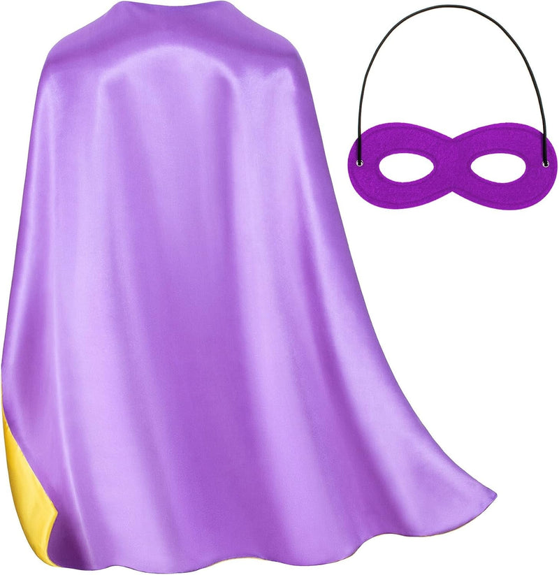 Double-Sided Superhero Capes and Masks for Kids - Perfect for Christmas, Halloween, Cosplay, and Parties