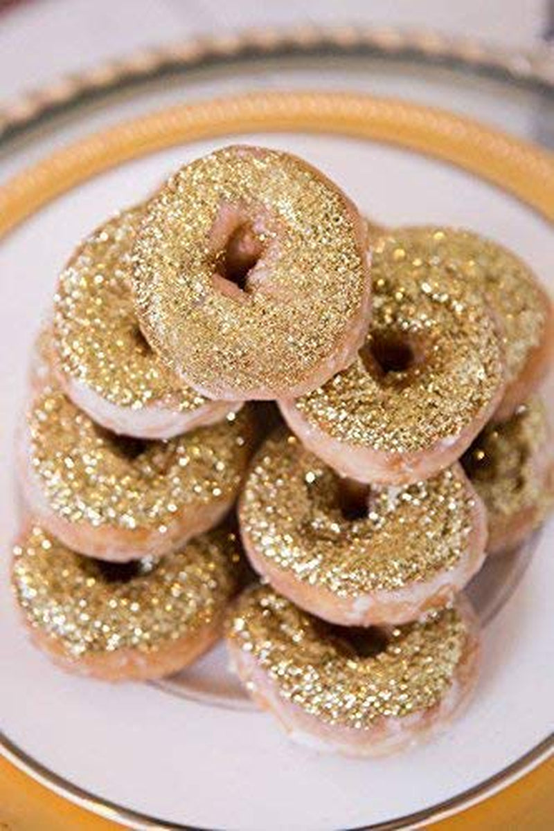 24K GOLD Luxury Cake Disco Diamond Dust, 6 Grams for Cakes, Cupcakes, Cookies, Icing, Chocolate Wedding Party Baking Cupcake Cookie Ice Cream Decoration Supplies