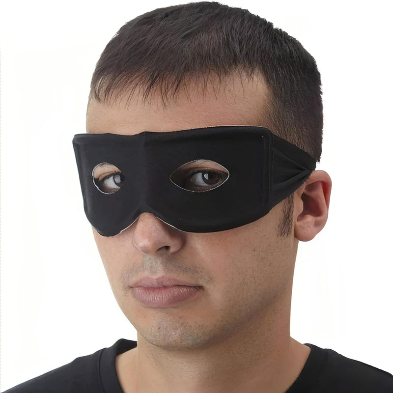 Bandit Mask Costume Accessory - One Size, Black - 1 Pc