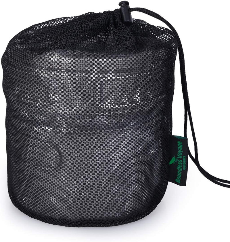 5Pcs Nylon Mesh Drawstring Bag Sports Equipment Bag Outdoor L