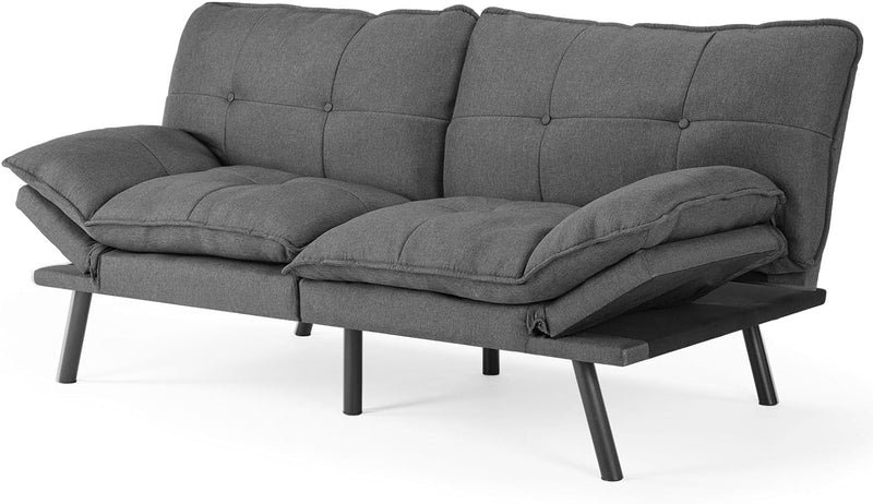 DUMOS Futon Sets Sofabed, Dark Grey