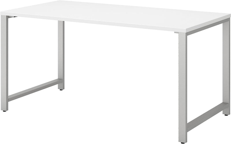 Bush Business Furniture 400 Series Table Desk with Metal Legs, 60W X 30D, White