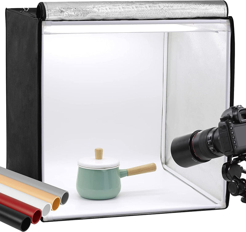 Finnhomy 24X24 Photo Box Professional Portable Photo Studio Photo Light Studio Photo Tent Light Box Table Top Photography Shooting Tent Box Lighting Kit