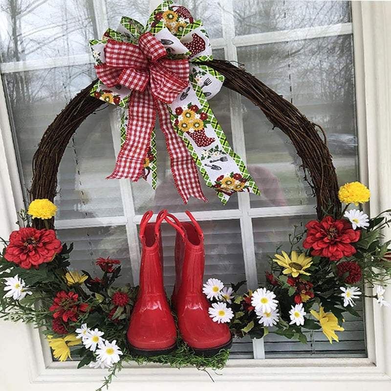 2Pcs 4" Natural Grapevine Wreath DIY Crafts Rattan Wreaths for Christmas Door Hanging Wall Window Holiday Festival Wedding Decoration (2PCS 10Cm/3.9Inch)