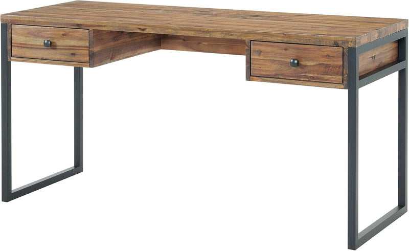 Alaterre Furniture Claremont 48" W Rustic Wood and Metal Desk