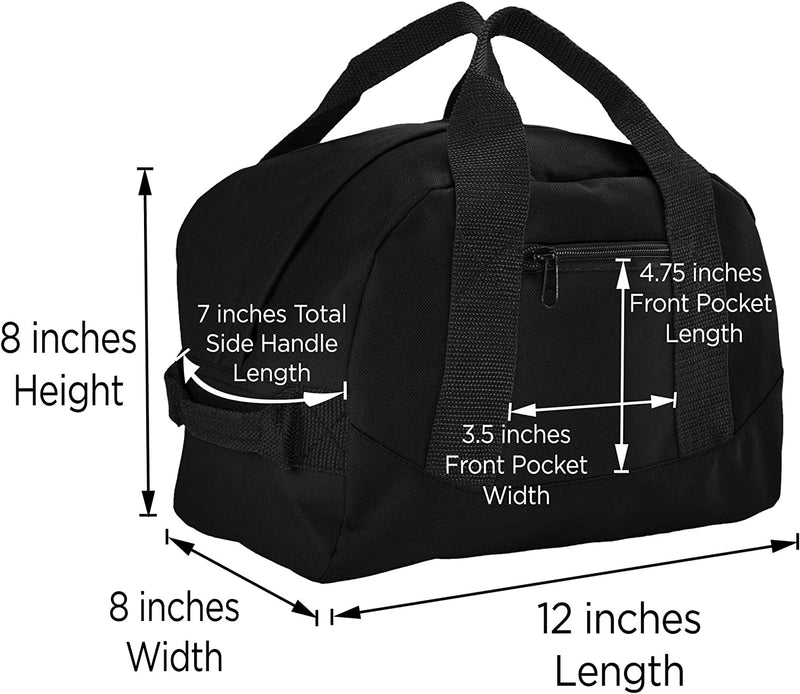 12" Mini Two Tone Duffle Bag