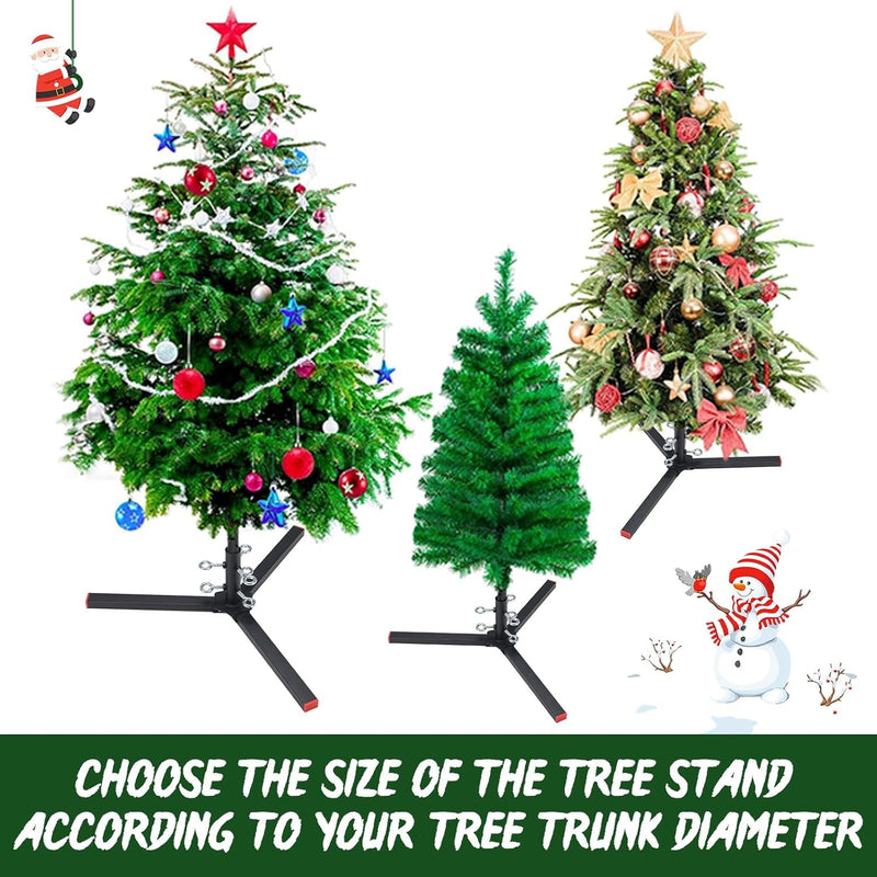 Bsbsbest Christmas Tree Stand for Artificial Trees, Fits 0.5-1.25 Inch Tree Pole，Replacement Xmas Tree Stand Base for 4 Ft to 8 Ft Artificial Trees, Black