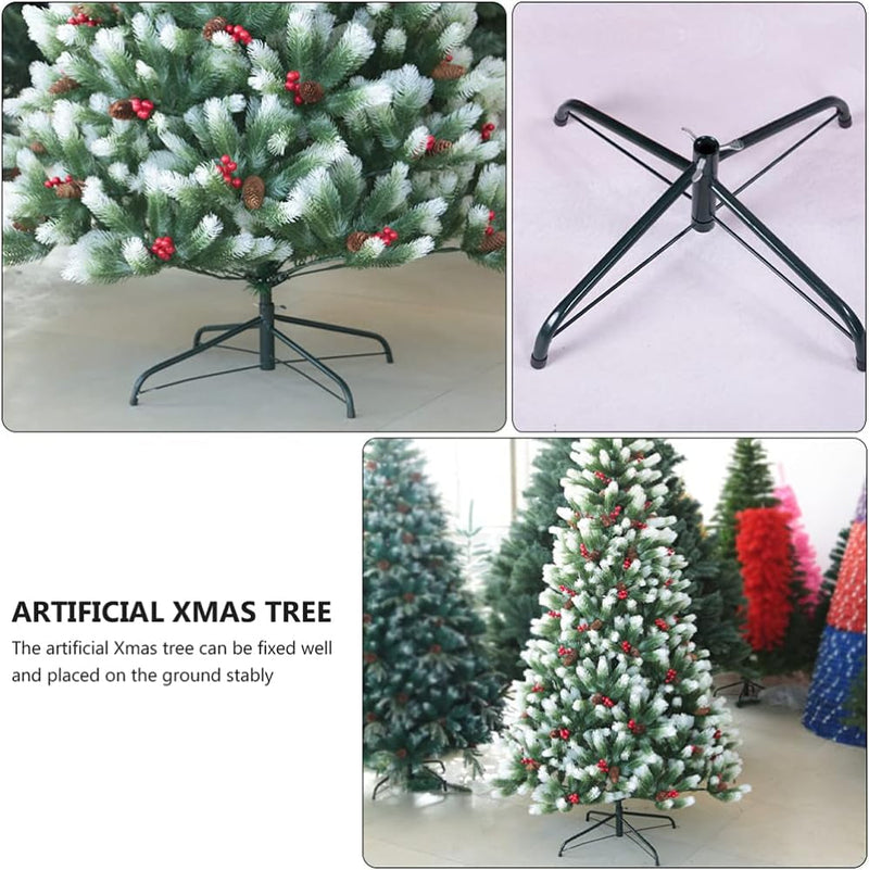 DOITOOL Christmas Tree Stand, Xmas Tree Bracket, Artificial Christmas Tree Holders, Folding Sturdy Iron Metal Holder Base Bracket for Christmas Tree (30Cm)