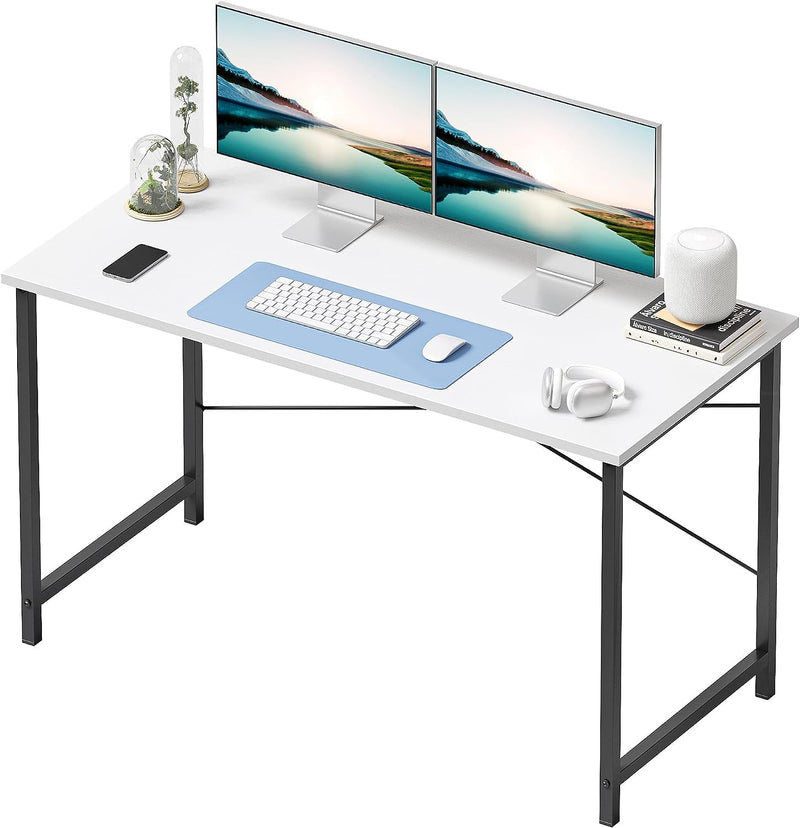 Cubicubi Computer Desk, 40 Inch Home Office Desk, Modern Simple Style PC Table for Home, Office, Study, Writing, Black