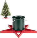 Christmas Tree Stand for 6Ft Real Tree Green Christmas Tree Holder for Holiday Home Party Christmas Tree Decorations Fits up to 4.7" Live Xmas Tree Trunks