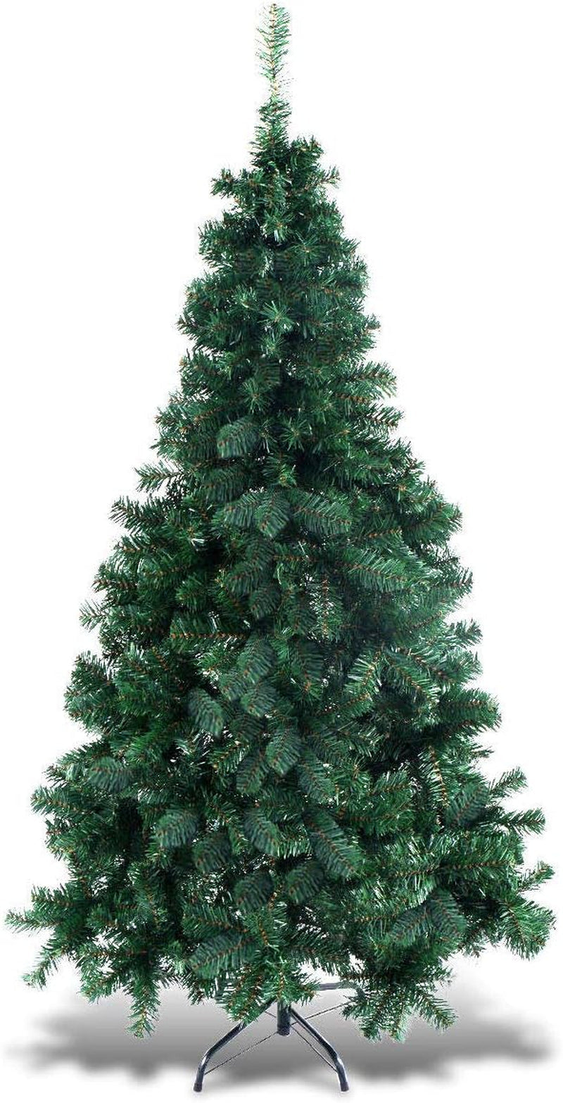 COSTWAY 8Ft Artificial PVC Christmas Tree W/Stand Holiday Season Indoor Outdoor Green