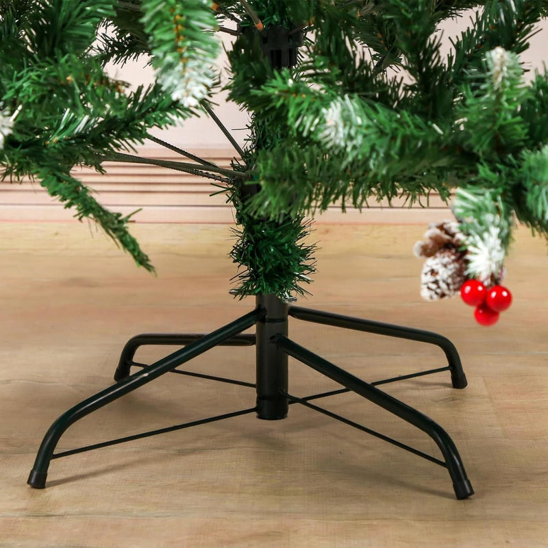 Christmas Tree Stand, 40Cm Portable Iron Metal Christmas Tree Stand for 0.5"-1.57" Tree Pole, Christmas Tree Base Stand Foldable Metal Universal Tree Stand for Xmas Tree