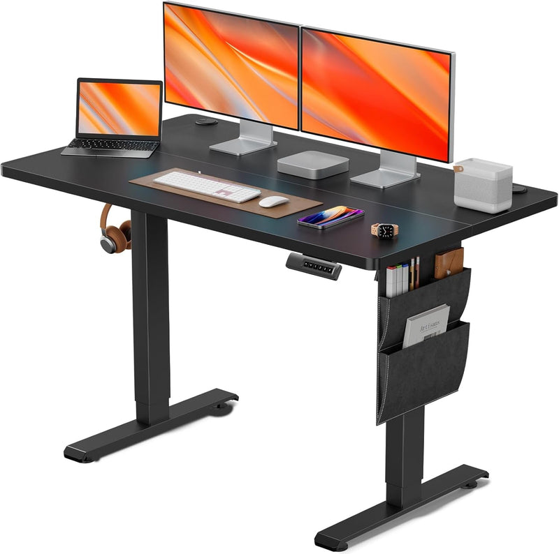 AMADA HOMEFURNISHING Stand up Desk, 40X24 Inch Standing Desk Adjustable Height, Electric Standing Desk, Sit Stand Desk for Computer Gaming Desk Home Office