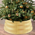 ALKB Gold Plastic Christmas Tree Collar - 28.4 in Rome Design Skirt Christmas Tree Base Cover - Holiday Tree Skirt Accessory for Home - Fits Trees up to 9 Feet Tall