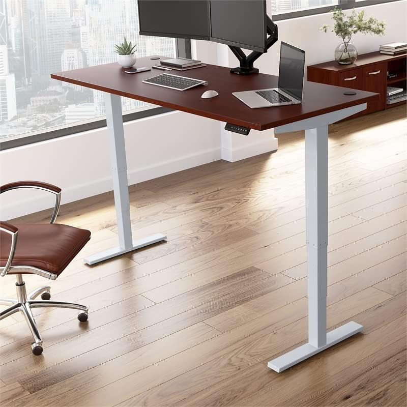 Bbf Move 40 Series 72W Height Adjustable Desk in Hansen Cherry - Engineered Wood