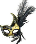 Coddsmz Women Feather Masquerade Mask Venetian Party Mask Mardi Gras Masks Princess Fancy Dress Mask Halloween Costume Mask