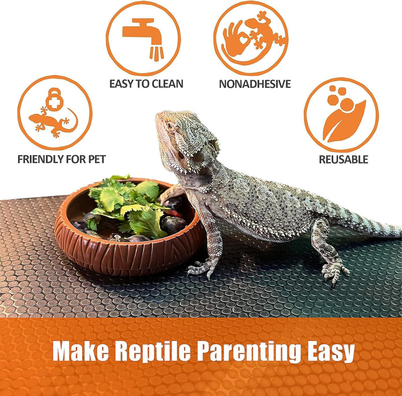 Bearded Dragon Tank Accessories, Reptile Terrarium Liner, Bearded Dragon Substrate Bedding for 120 Gallon Reptile Tank, 4X2X2 Reptile Enclosure