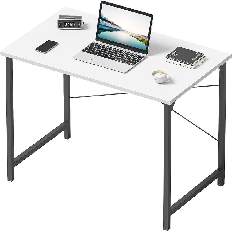 Cubicubi Computer Desk, 40 Inch Home Office Desk, Modern Simple Style PC Table for Home, Office, Study, Writing, Black