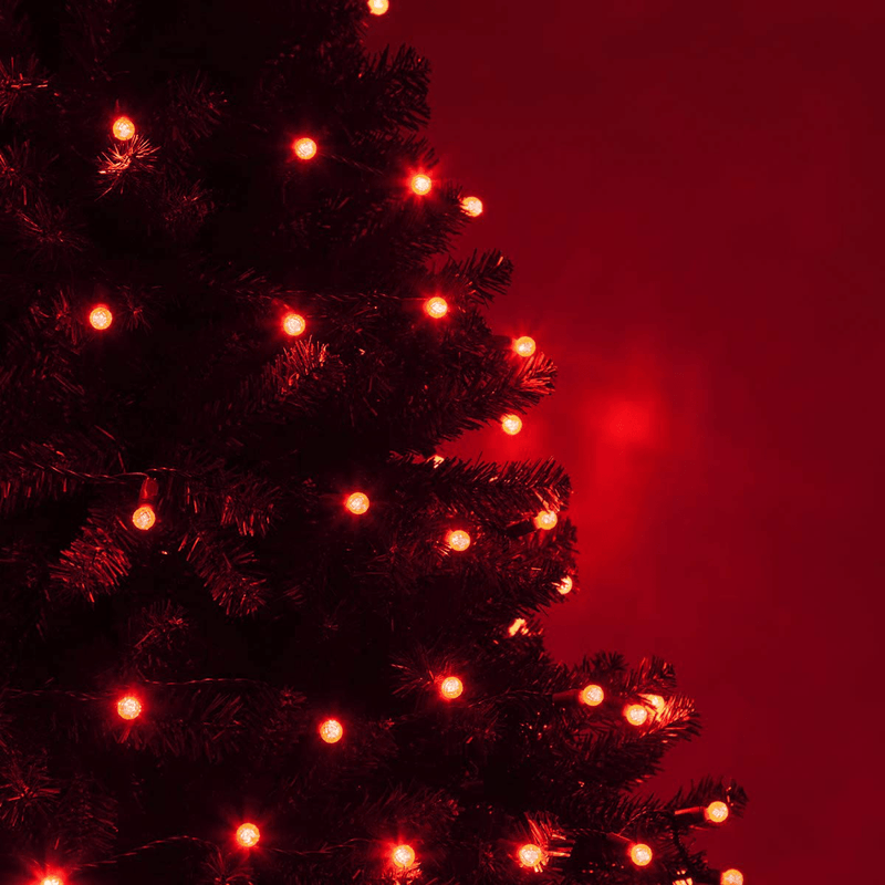70 G12 Red Globe Christmas Lights, 24 Ft LED Red String Lights Christmas Lights Red Valentine'S Day Globe String Lights Ball Lights Indoor-Outdoor Christmas String Lights