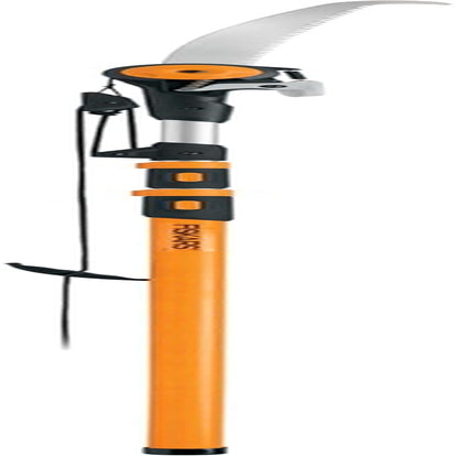 Fiskars 2-In-1 Extendable Tree Pruner and Pole Saw (Extends to 12 Feet) with 12-Inch Double-Grind Saw and Double Locking System